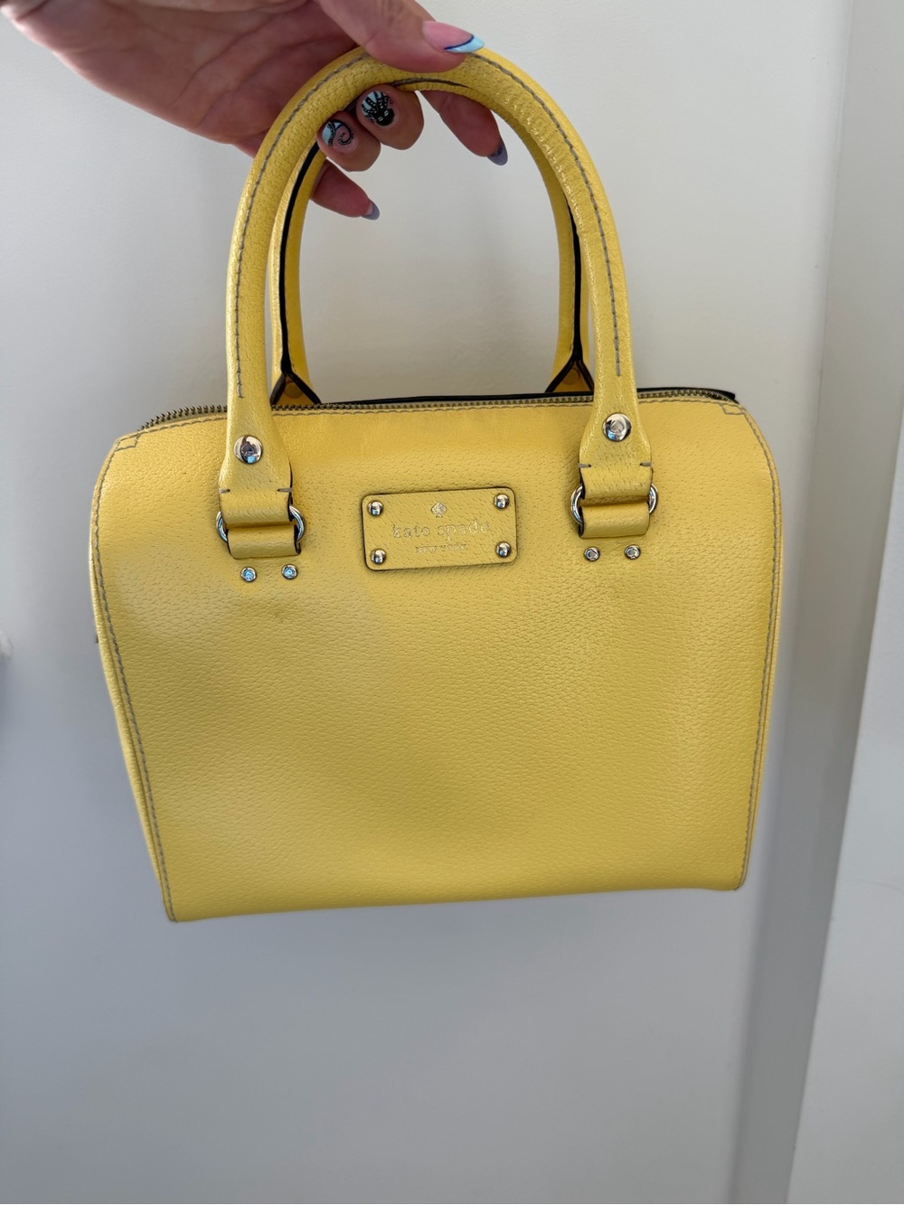 kate spade Yellow Leather Top-Handle Satchel